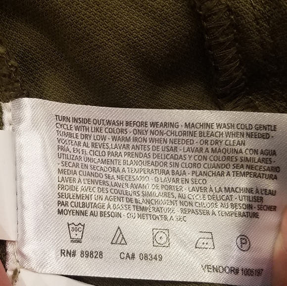 William Rast Military Olive Skirt Junior 30 - Picture 6 of 8